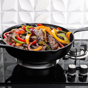12 Inch Pre-Seasoned Cast iron Skillet - Frying...