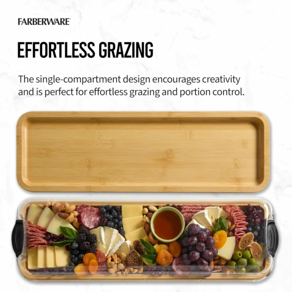 Rectangular Build-a-Board Cutting Board with Single Compartment - Image 3