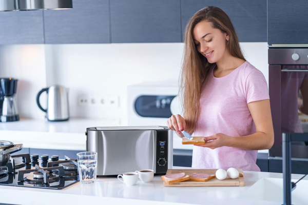 Elite Gourmet ECT-3100 Long Slot 4 Slice Toaster - Image 2