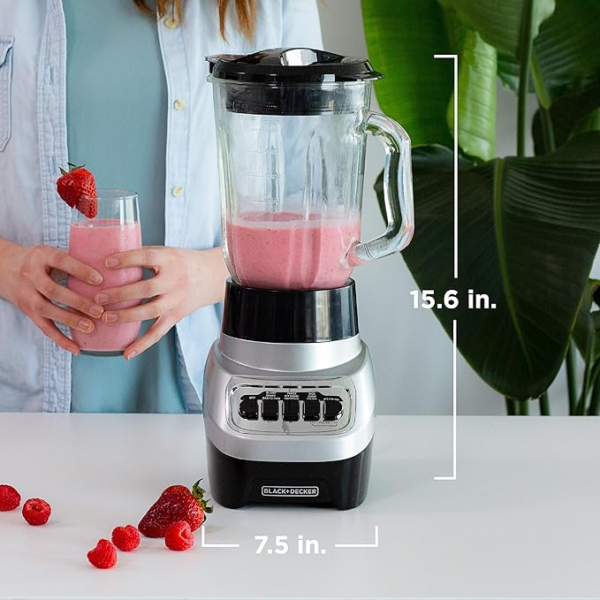 PowerCrush Countertop Blender,6-Cup Glass Jar - Image 2