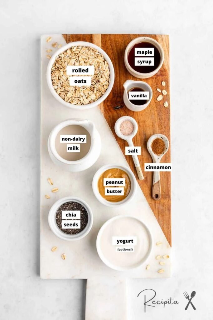 Peanut Butter Overnight Oats by recipita