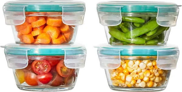 OXO 8-Piece Glass Food Storage with Smart Seal