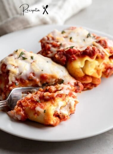 vegan lasagna roll ups with spinach ricotta
